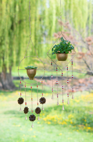 plant pot wind chimes Hanging Planter Windchimes – Joe Cappel's Garden Center