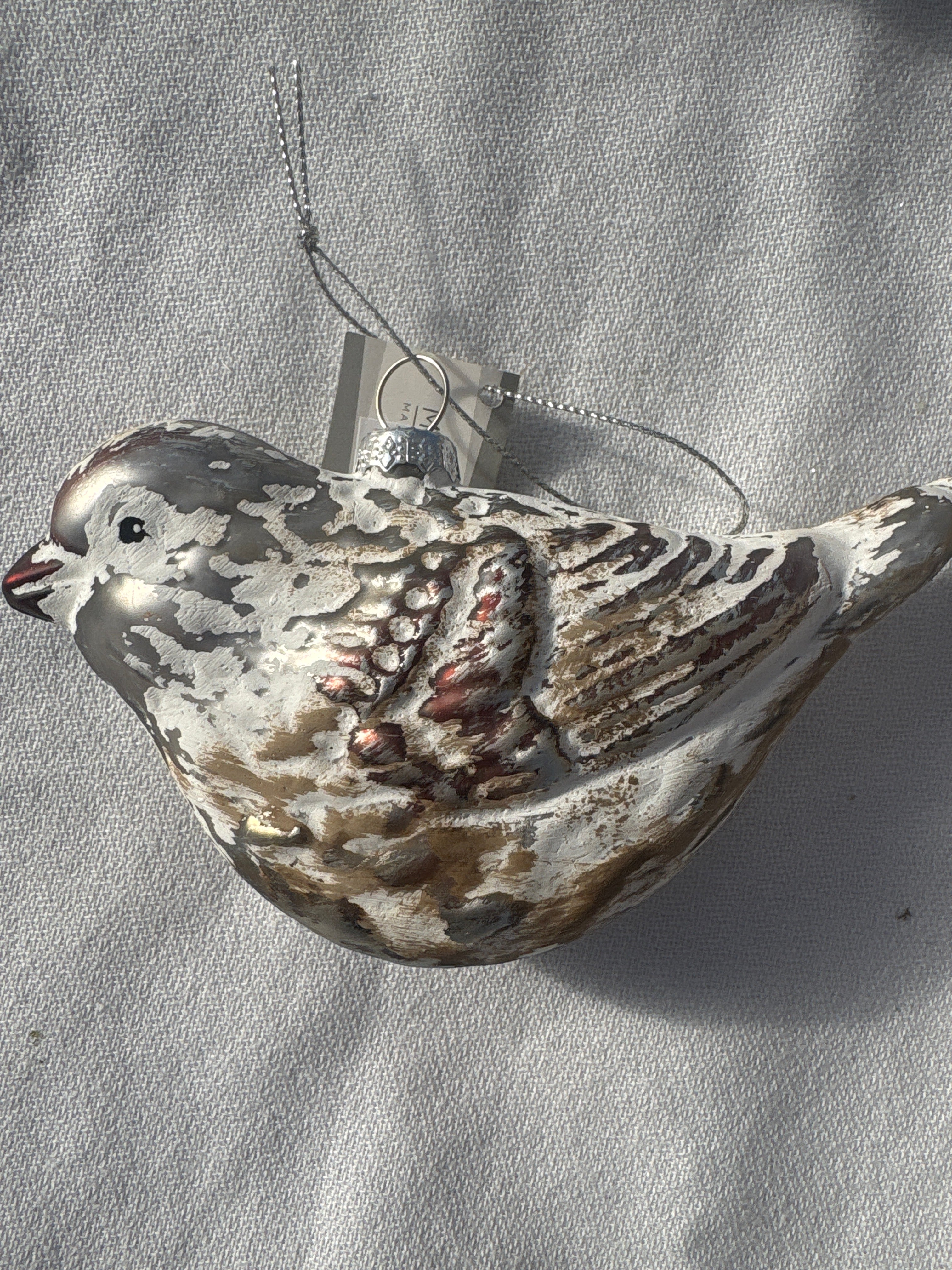Glass Bird Ornament