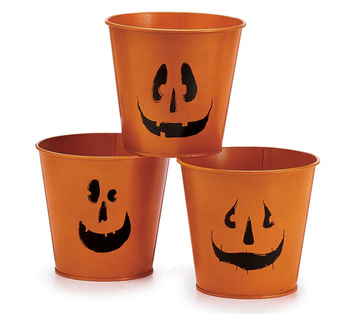 4" Jack-O-Lantern Pot Cover