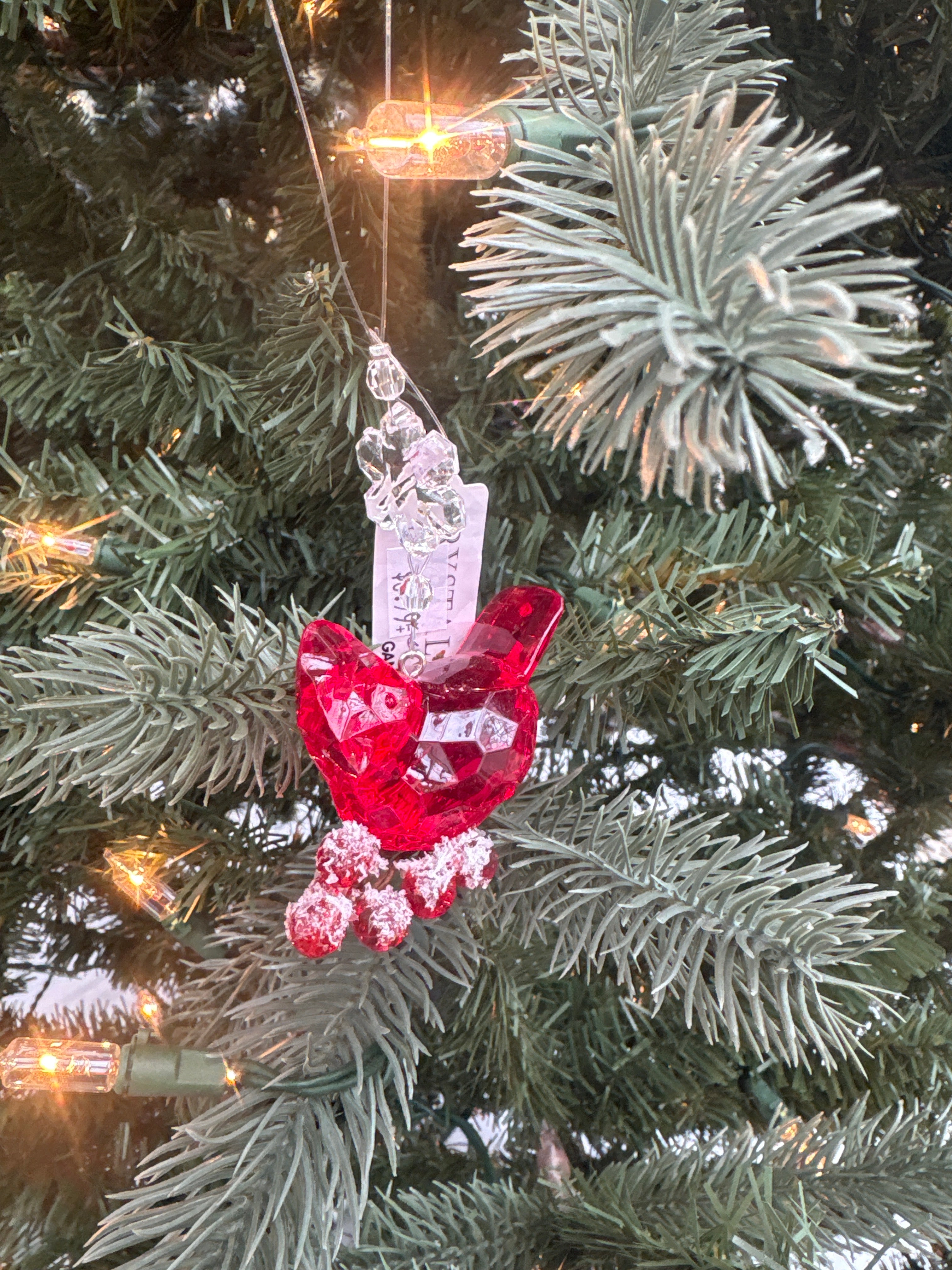 Snowflake Cardinal Ornament
