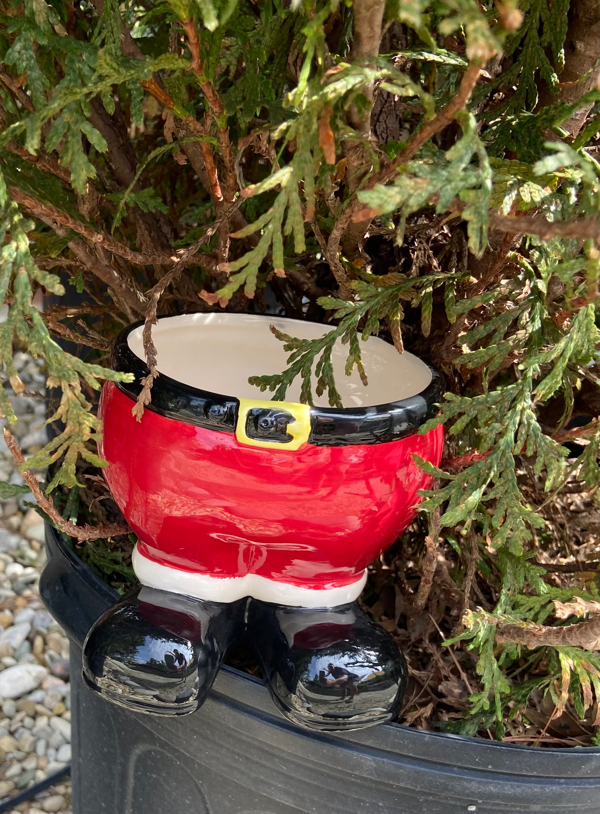 Santa Legs Planter