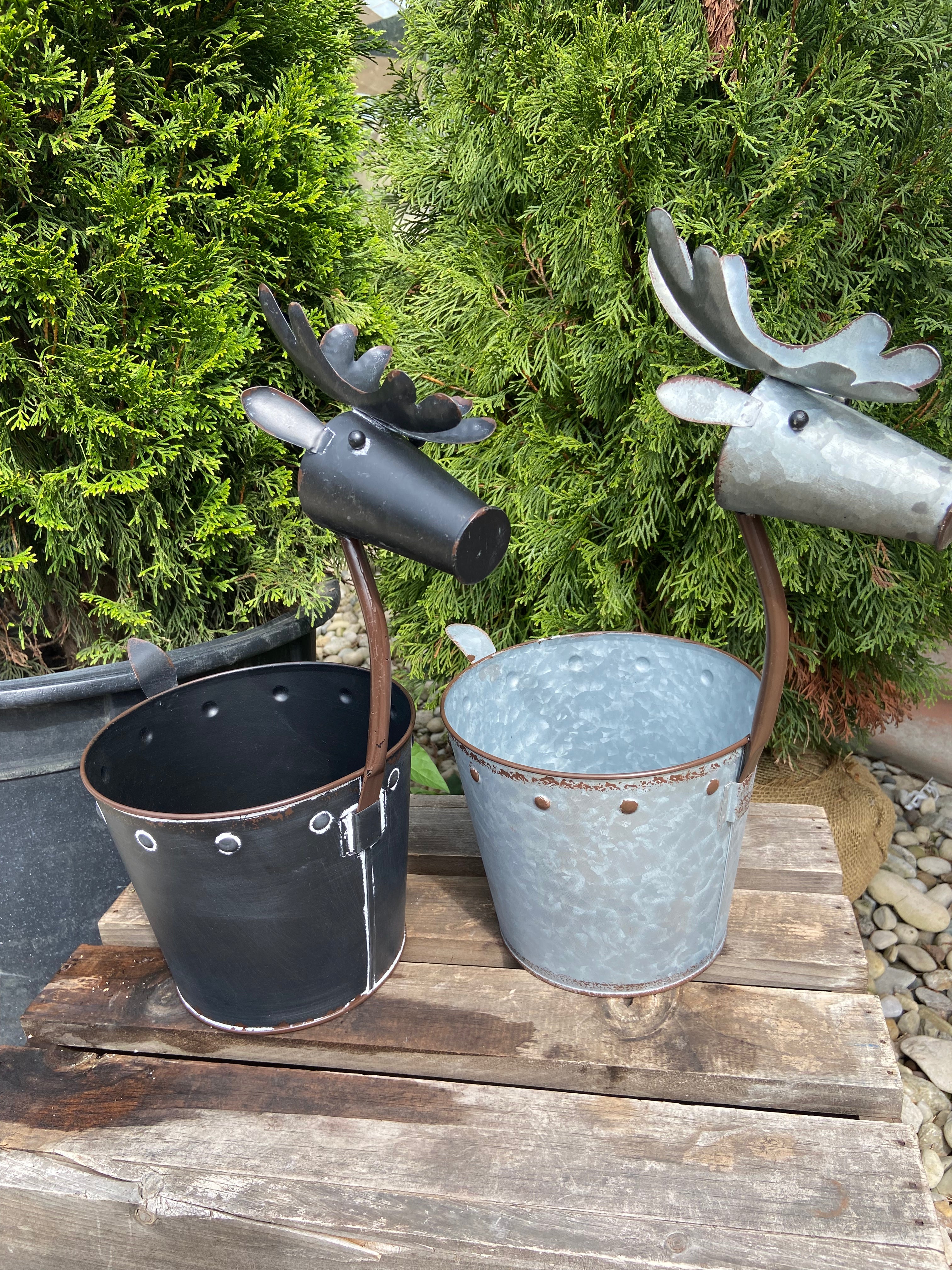 6.5" Deer Head Planter