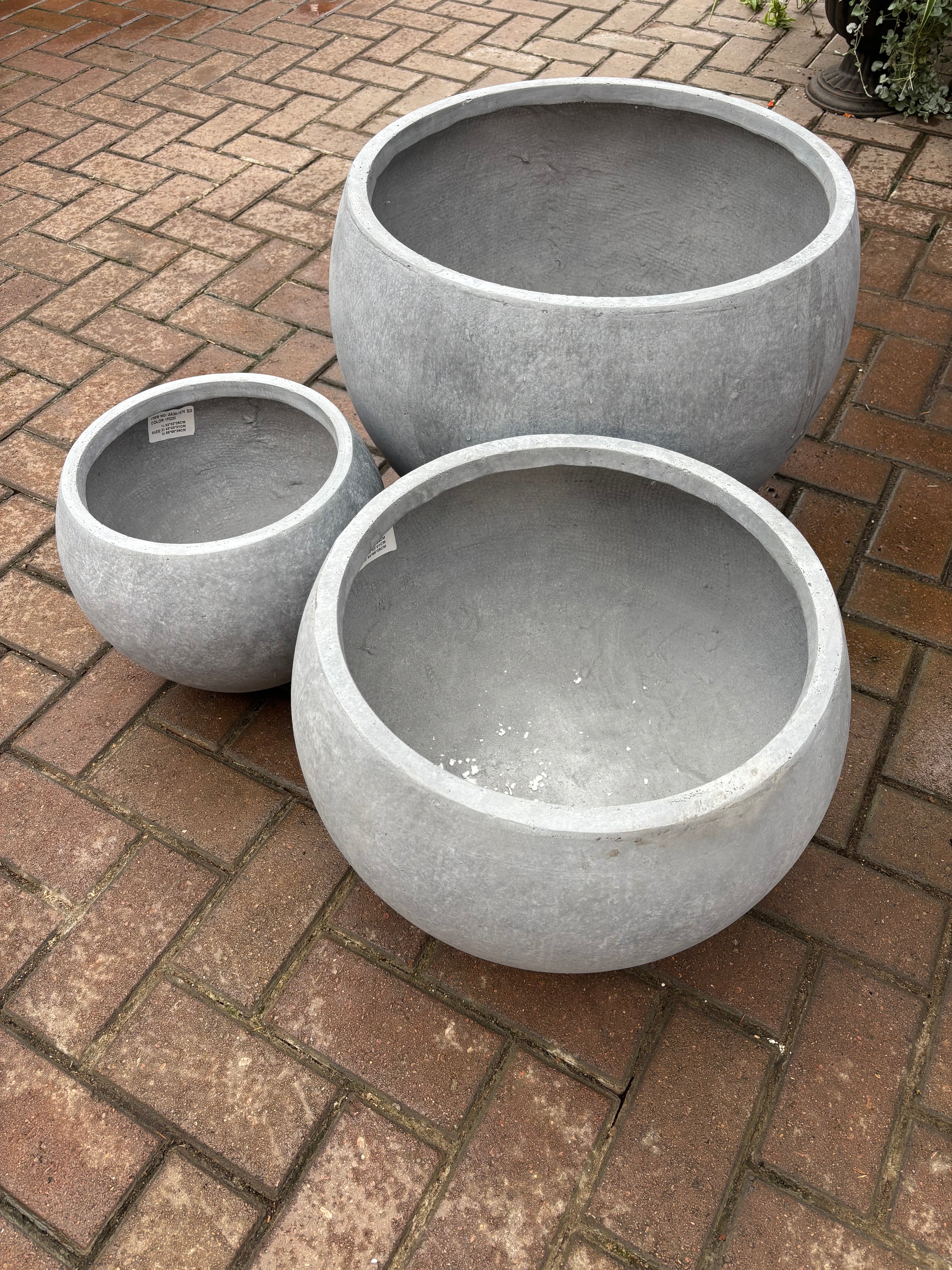Light Grey Planters