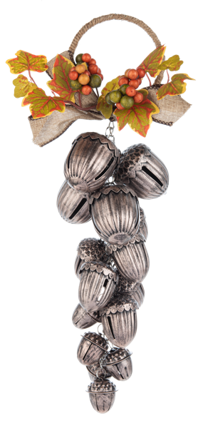 Shimmer Acorn Bell Ornament