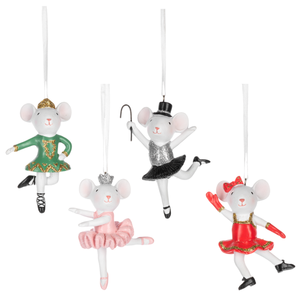 Dancing Mouse Ornaments