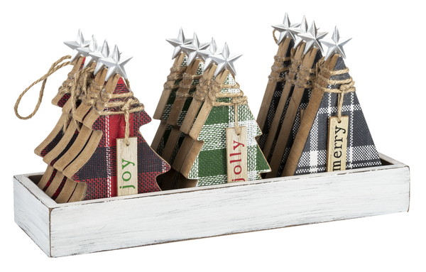 Holiday Plaids - Christmas Tree Ornament