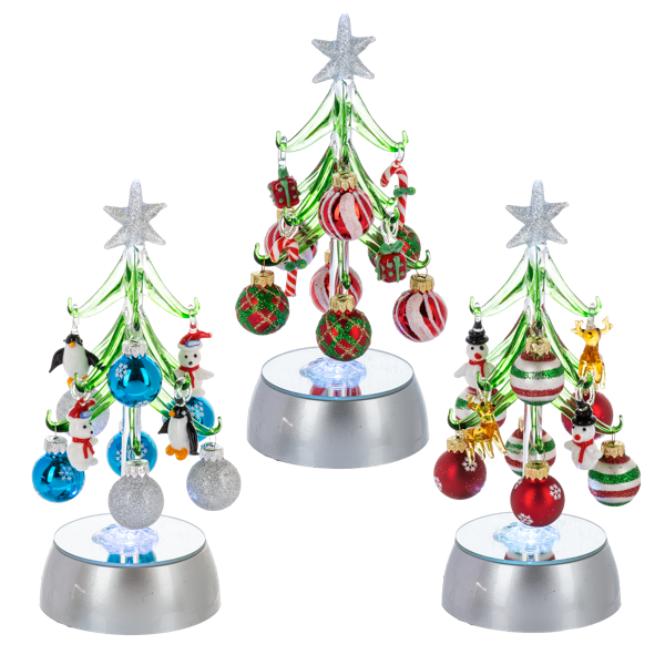 Light up Christmas Tree with Ornaments