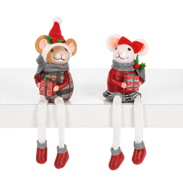 Christmas Mouse Shelf Sitter