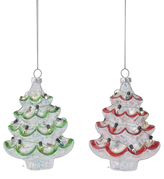 Glass Christmas Tree Ornament
