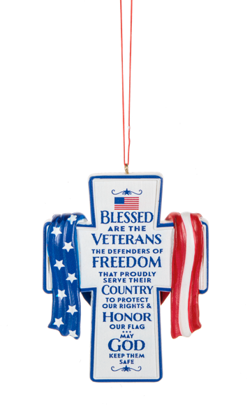 Blessed Are The Veterans Ornament