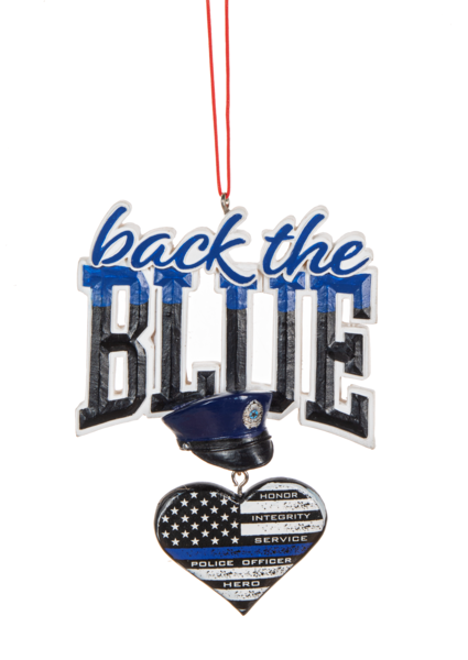 Back The Blue Ornament