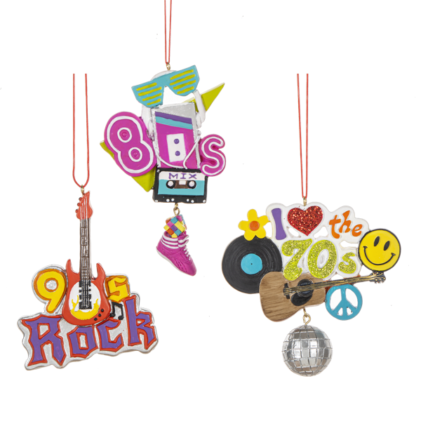 Decade 70's, 80's, & 90's Ornaments