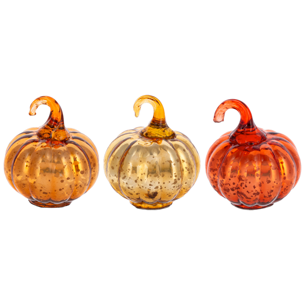 Antique Mercury Glass Pumpkin