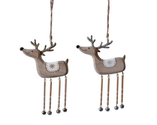 Deer Ornament with Bells