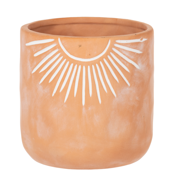 Terracotta Sun Planter