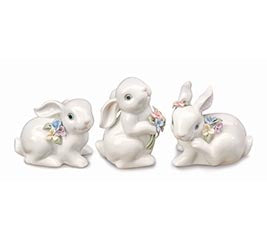 Figurine White Bunny Assorted Style