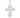 White Wooden Cross Ornament