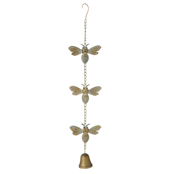 Gold Bee Wind Chime