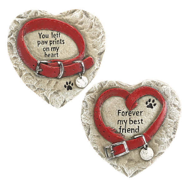 Pet Memorial Heart Shaped Stone