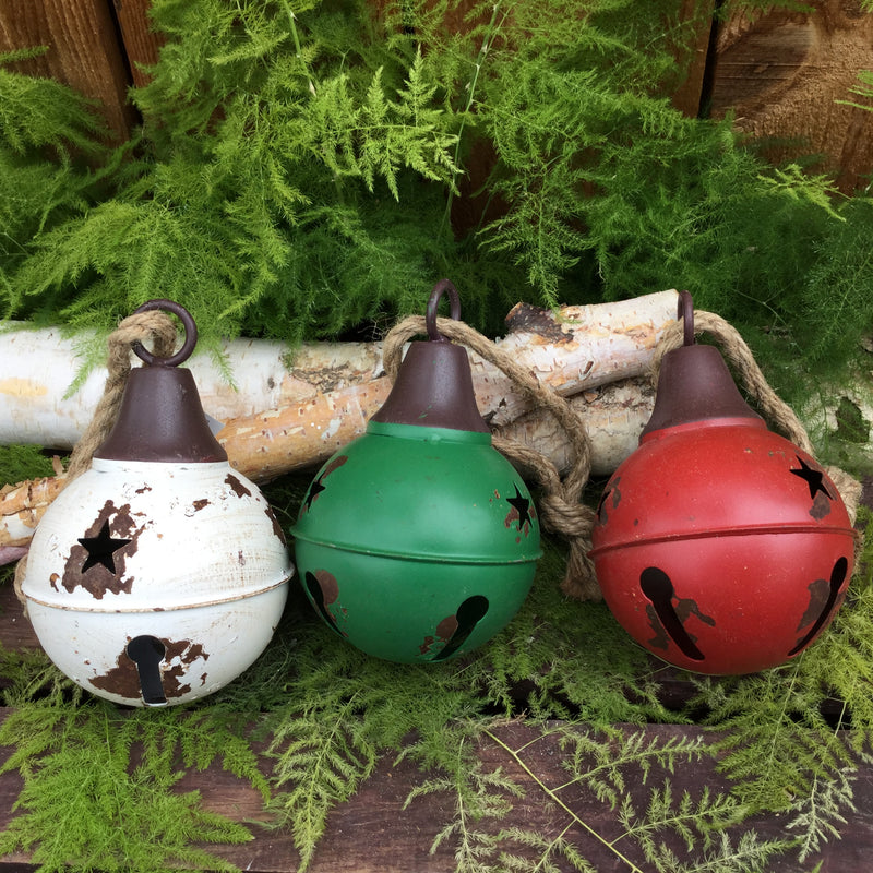 Round Rustic Bell Ornament