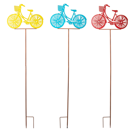 Colorful Bicycle Garden Stake