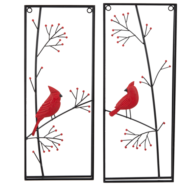 Cardinal On A Branch Wall Hanger