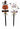 36" Wood & Metal Halloween Stake