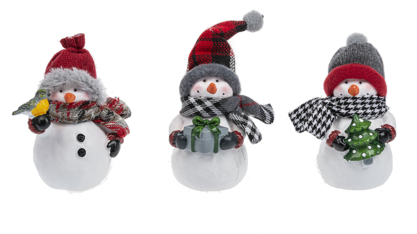Cozy Snowman Figure