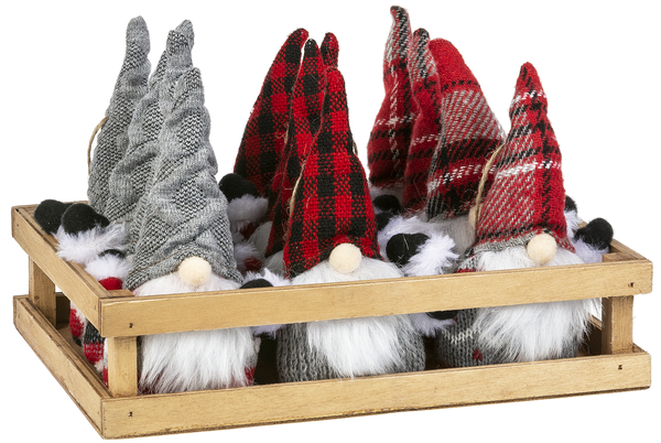 Plaid Gnome Ornament