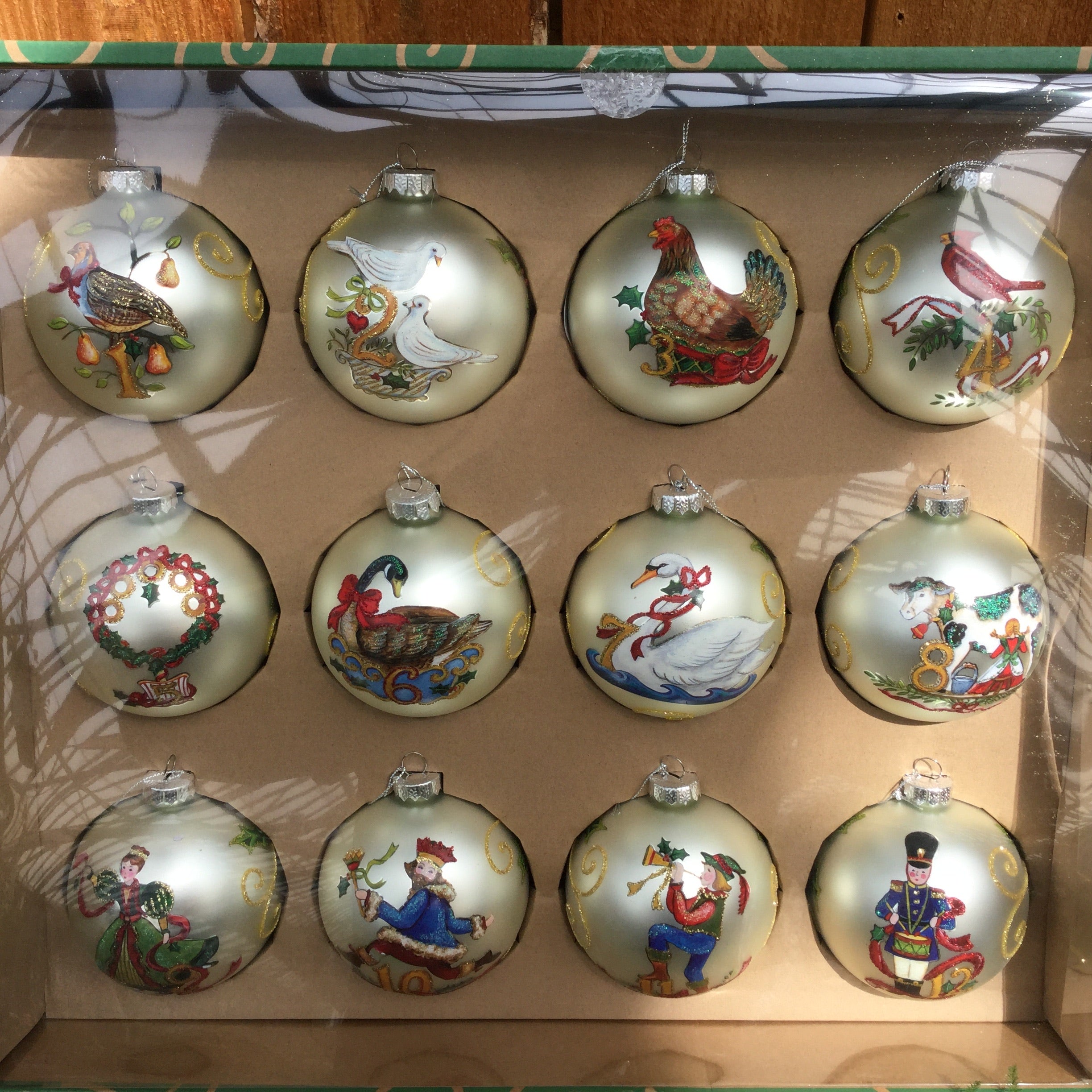 12 Days Of Christmas Ornament Set