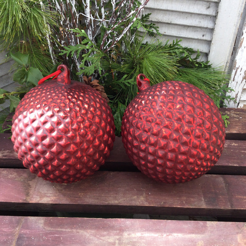 6” Quilted Ball Ornament