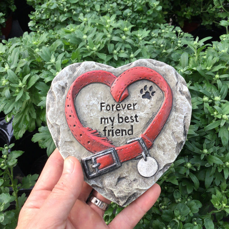 Pet Memorial Heart Shaped Stone