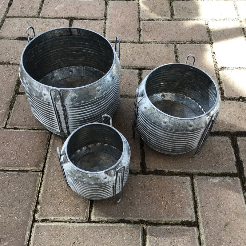 Galvanized Tub Pot