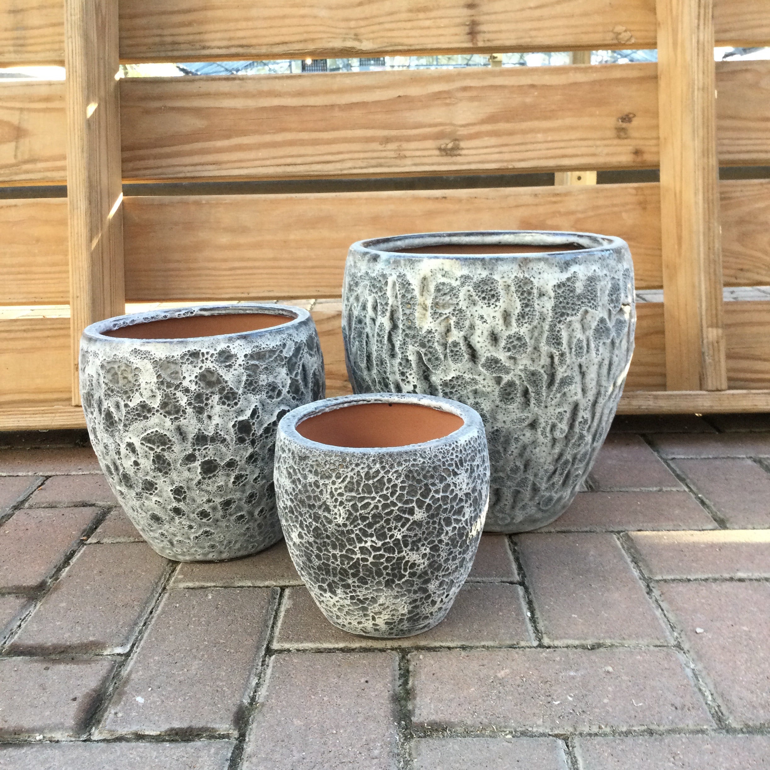 Moon Glaze Tuscan Glazed Pots