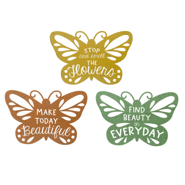 Painted Butterfly Wall Decor