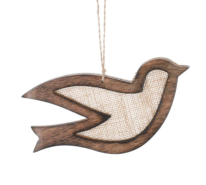 Wooden Dove Ornament