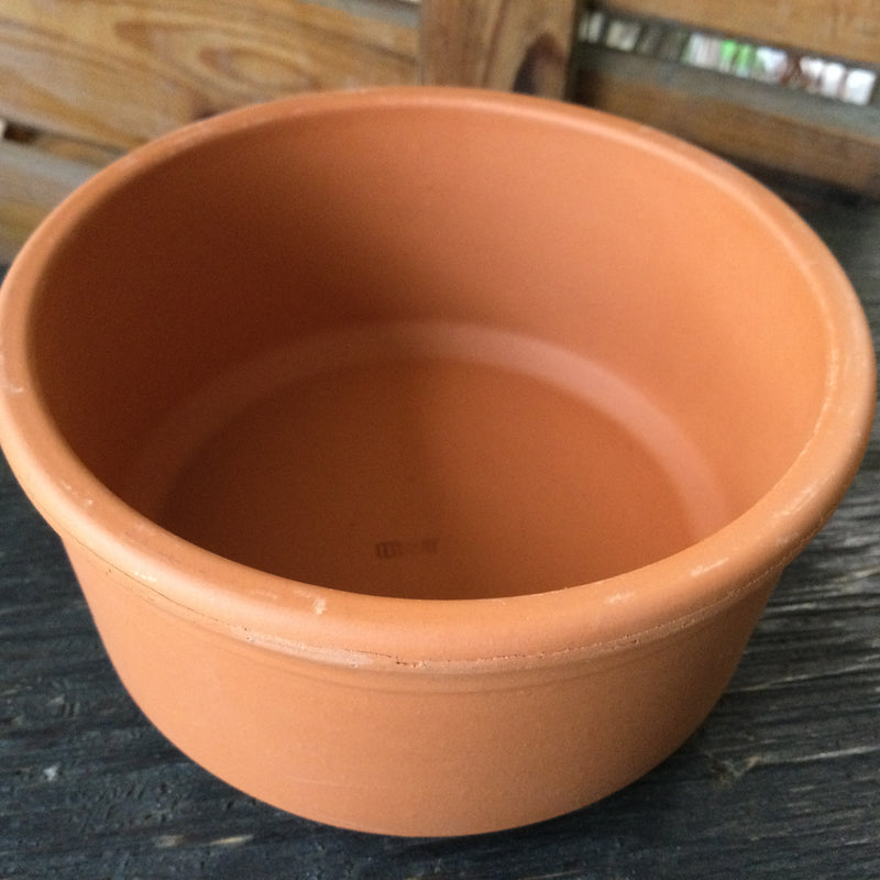 Terra Cotta Rolled Rim Bowl 4.5"