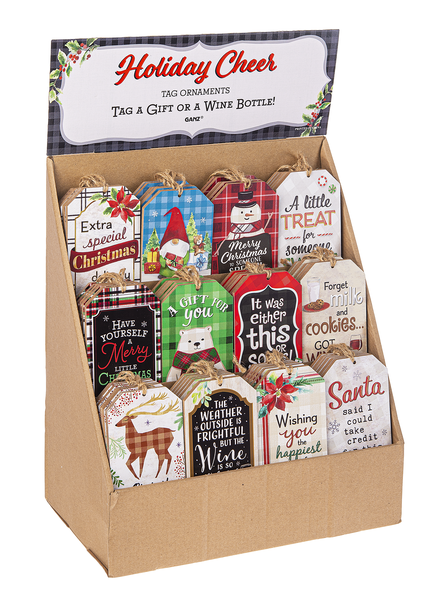 Modern Plaid Tag Ornament